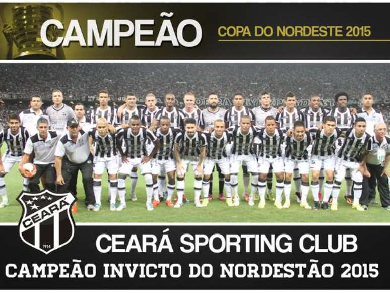 Pôster do Ceará campeão invicto da Copa do Nordeste 2015