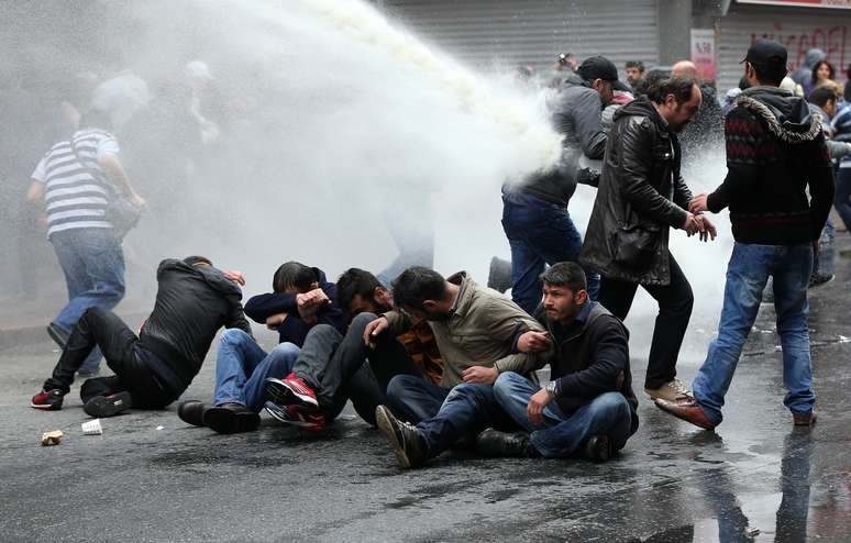 Protesto foi violento nessa sexta-feira na capital turca