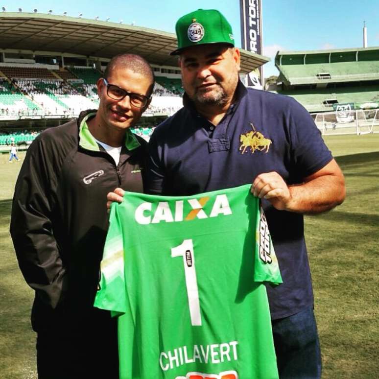 Alex e Chilavert visitaram o treino do Coritiba neste sábado