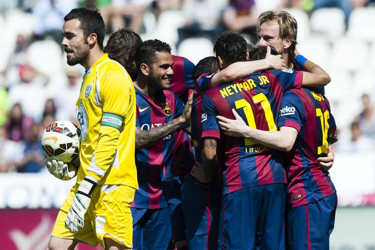 Barcelona goleou o frágil Córdoba às vésperas do 1º jogo contra Bayern de Munique