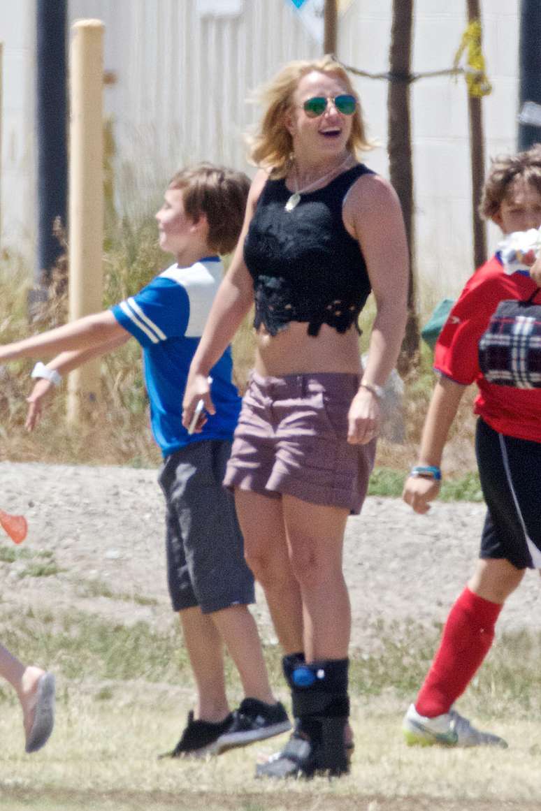 Britney Spears curtiu o fim de semana com a família