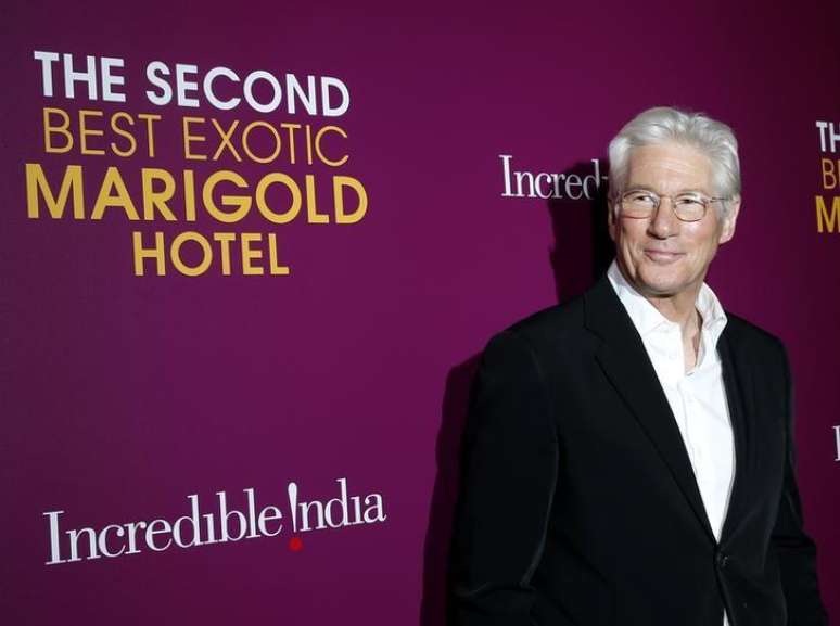 Ator Richard Gere em lançamento do filme “O Exótico Hotel Marigold 2” em Nova York. 3/3/2015.