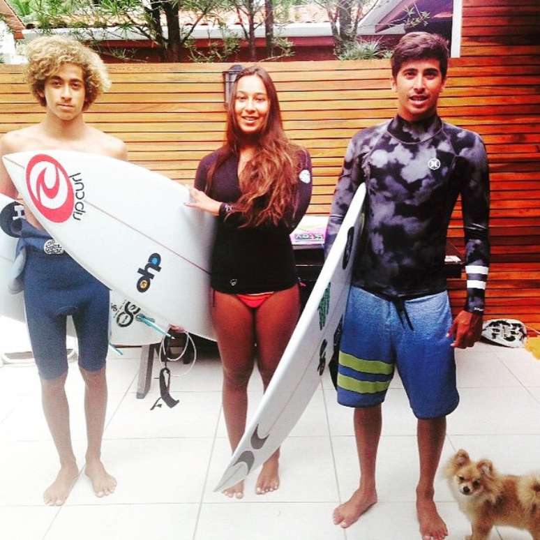 Miguel Pupo nasceu em fam&iacute;lia de surfistas
