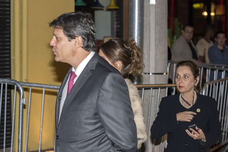 O prefeito de São Paulo, Fernando Haddad, foi um dos dos convidados do casamento