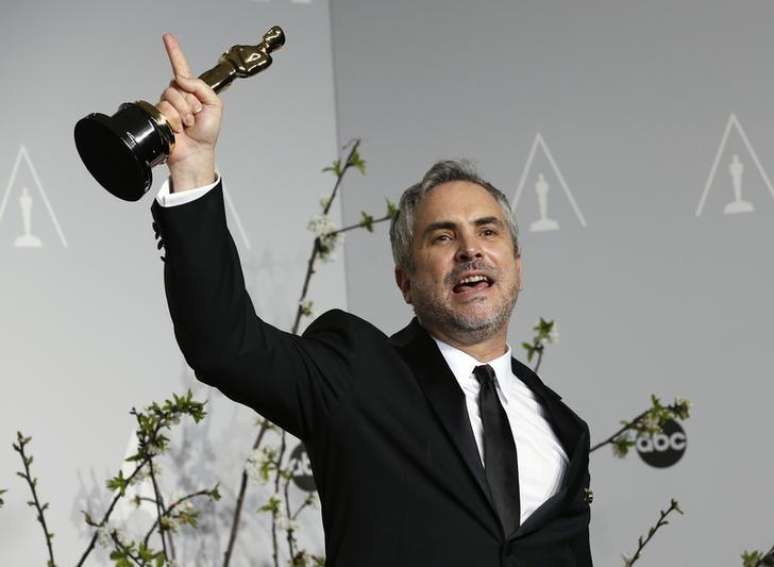 Cineasta Alfonso Cuarón comemora conquista do Oscar por "Gravidade". 2/3/2014