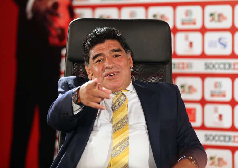 Maradona mostrou muita irritação