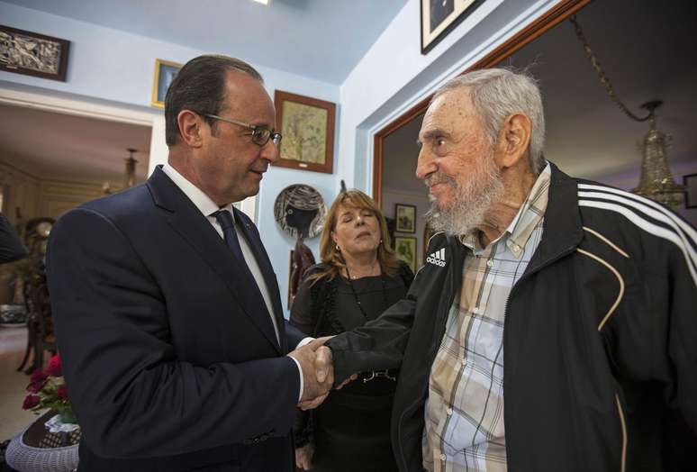  Hollande tem reunião histórica com Fidel Castro 