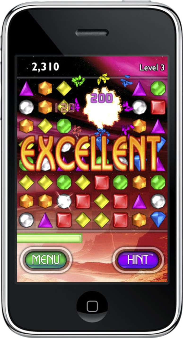 Um clássico no MSN Messenger, o Bejeweled também ganhou uma versão para smartphones em 2006