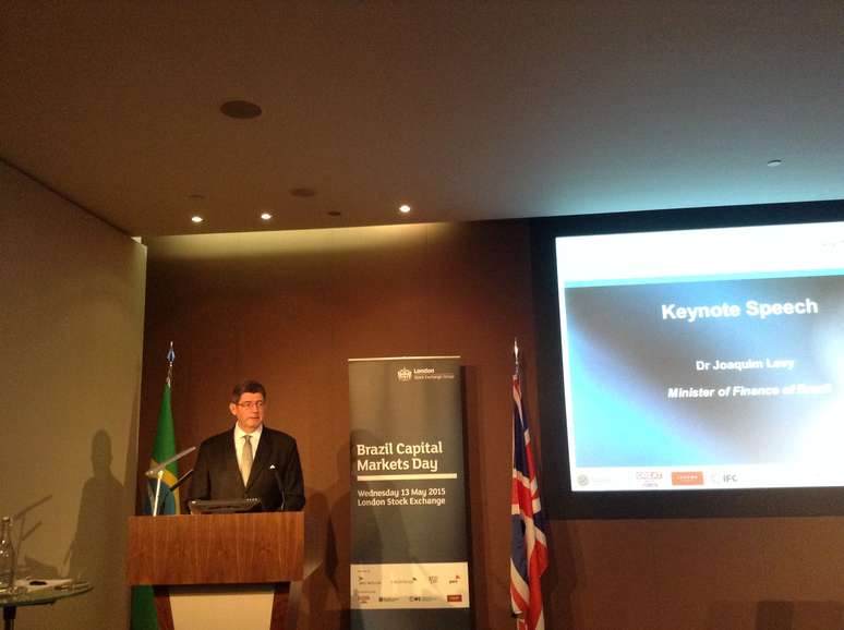 Joaquim Levy discursou para empresários e investidores na bolsa de Londres sobre a economia brasileira