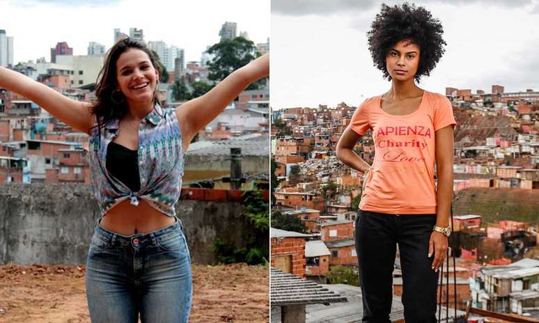 Bruna Marquezine é a mocinha de 'I Love Paraisópolis'; a modelo Valdenice Santos, 24, é uma das integrantes do projeto Periferia Inventando Moda 