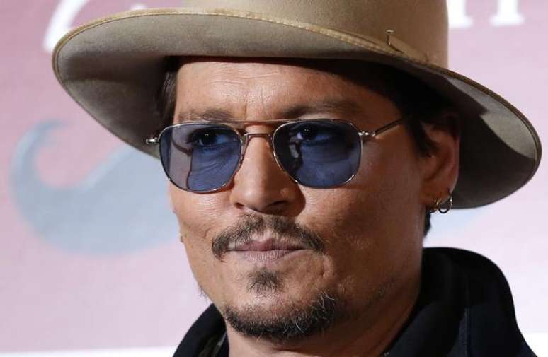 Ator Johnny Depp em Tóquio. 28/01/2015