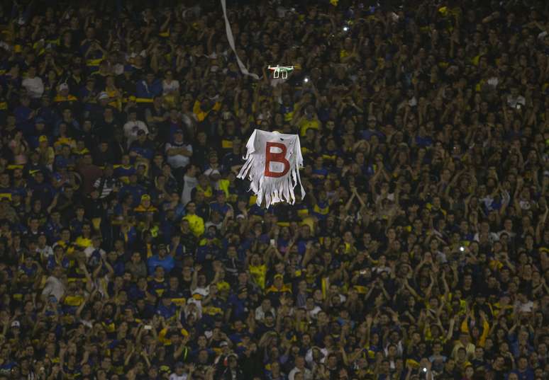 Drone com alusão à Série B do River Plate