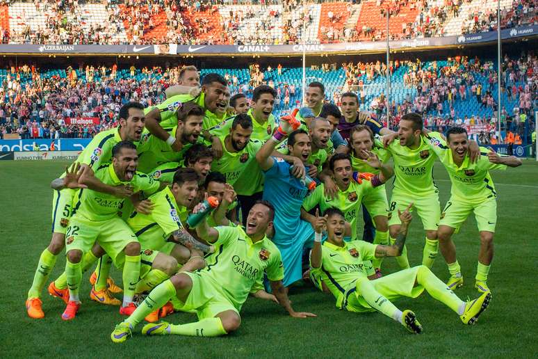 Barcelona foi campeão espanhol pela 23ª vez na história - ainda está nove taças atrás do Real Madrid