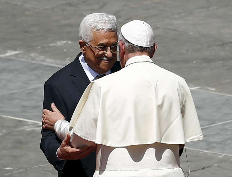 Cerimônia contou com a presença do presidente da Autoridade Palestina, Mahmoud Abbas