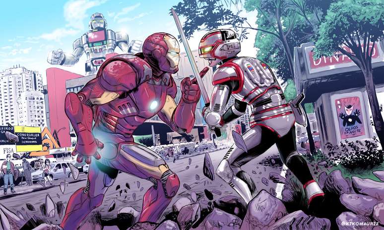 Homem de Ferro X Jaspion