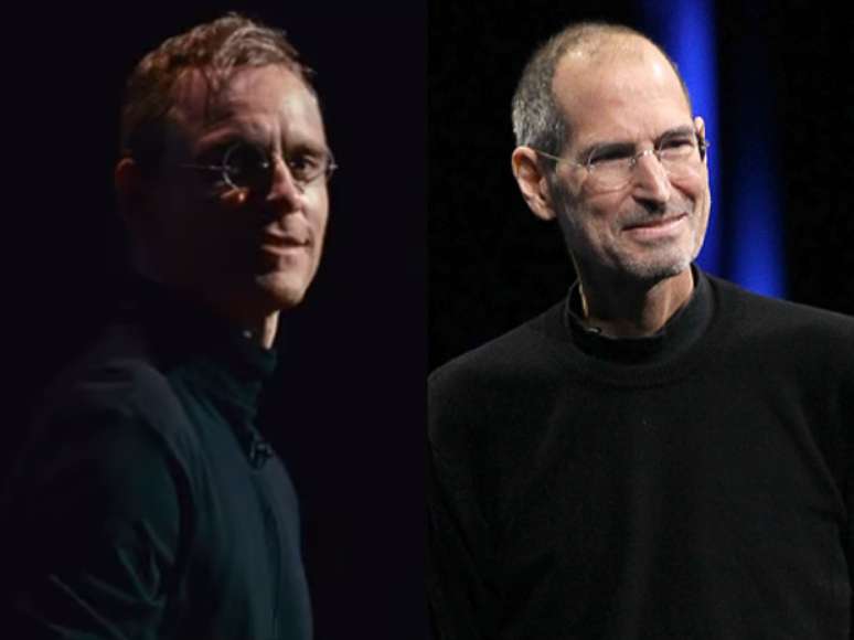 Elenco se carateriza para filme sobre Steve Jobs