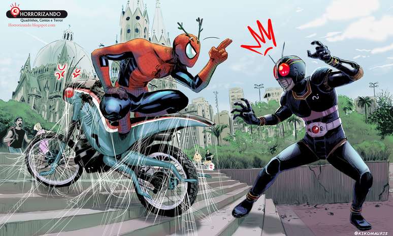 Spiderman X Kamen Rider Black