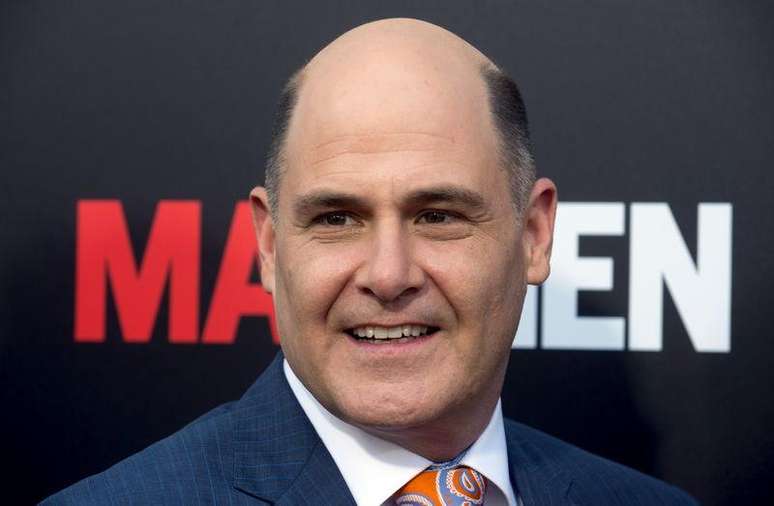 Criador da série "Mad Men", Matthew Weiner, durante exibição do episódio final, em Los Angeles.  17/05/2015