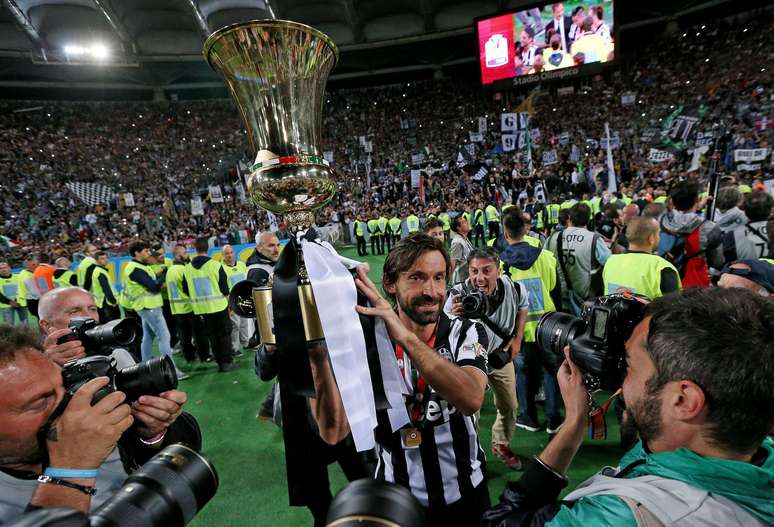 Andrea Pirlo liderou a Juventus ao título da Copa da Itália, nesta quarta-feira