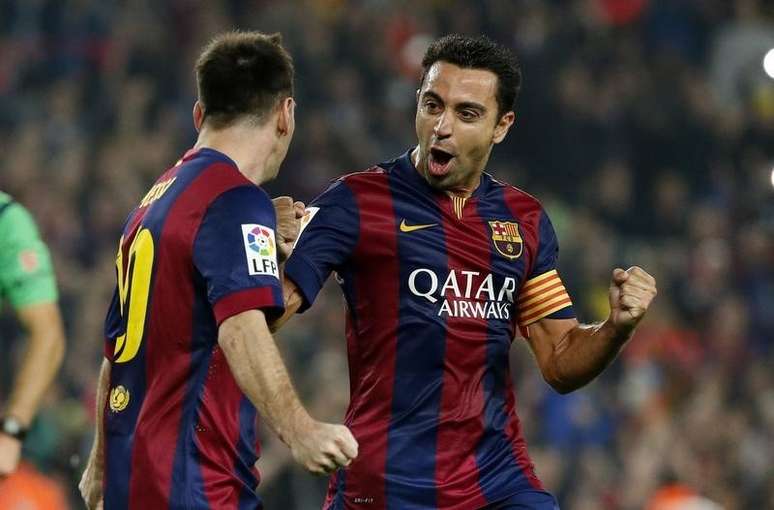 Xavi e Messi: duas lendas da história do Barcelona. Parceria será encerrada