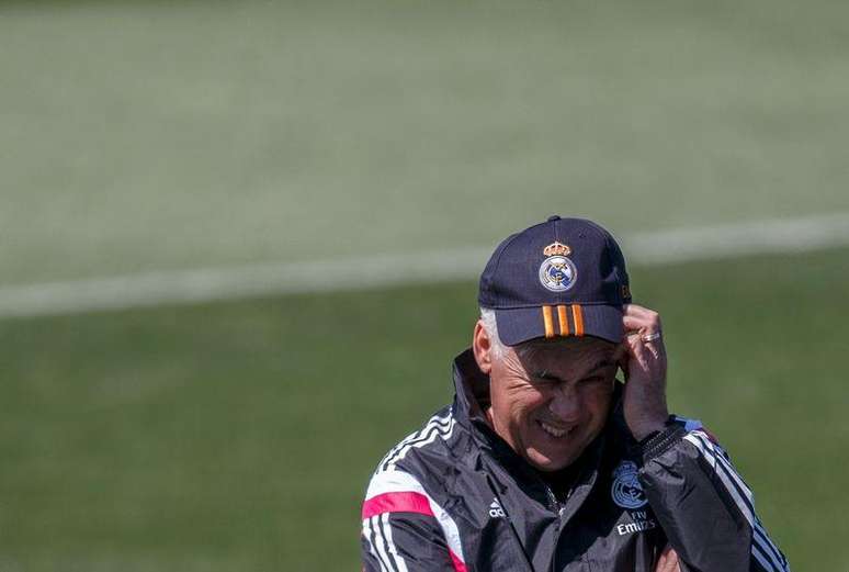 Técnico Carlo Ancelotti durante treino em Valdebebas, arredores de Madri 22/5/2015