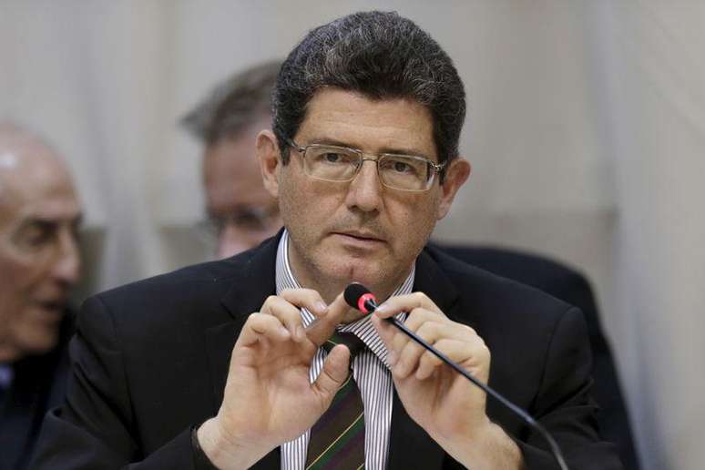 Ministro da Fazenda, Joaquim Levy, durante encontro em Brasília, em 05 de maio