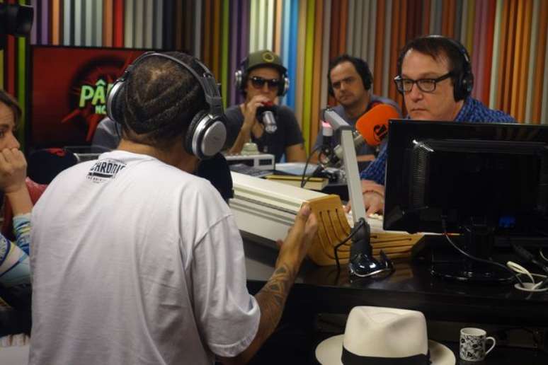Thaíde participou do programa 'Pânico', na rádio Jovem Pan