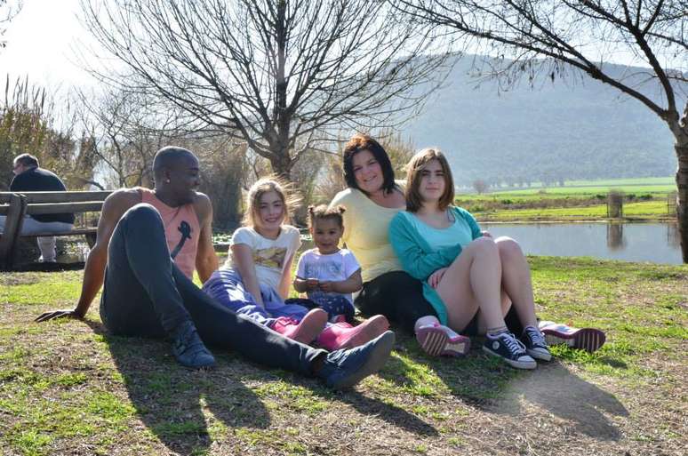 Monik e sua família em Israel