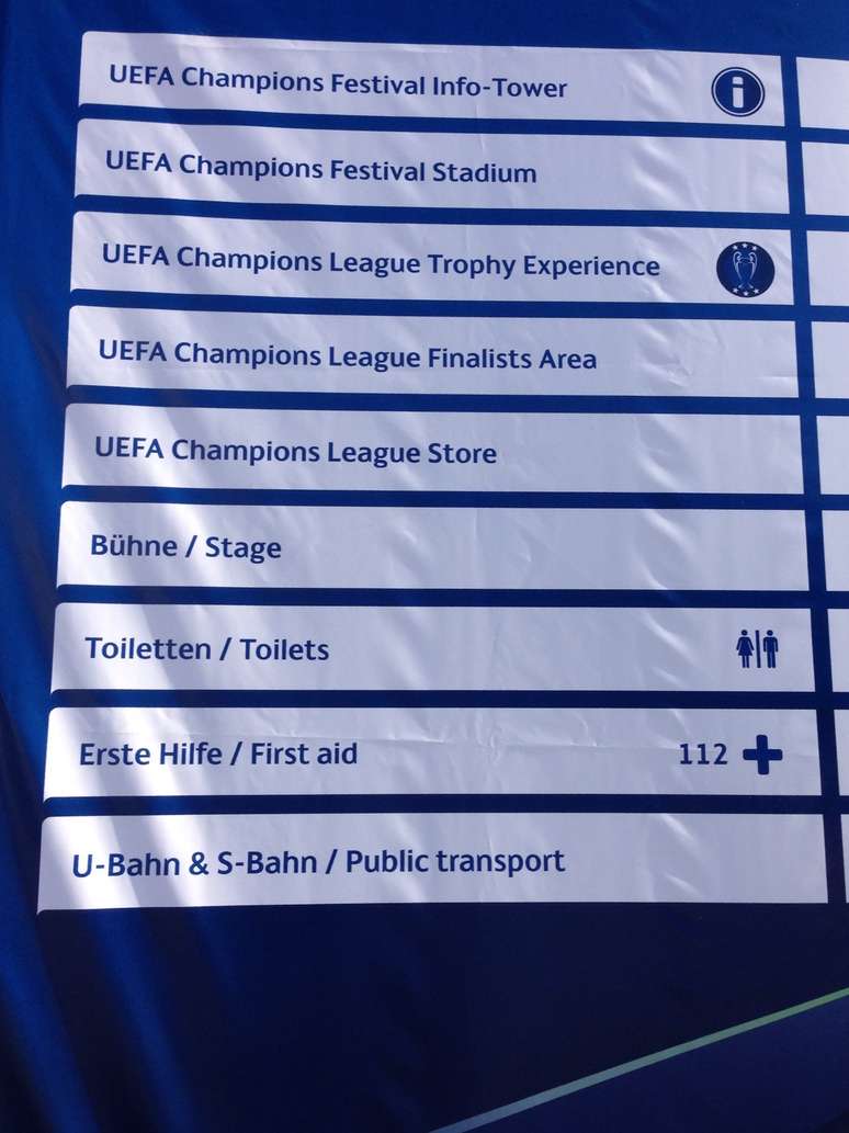 Ainda sem setas indicativas, painel mostra atra&ccedil;&otilde;es do espa&ccedil;o