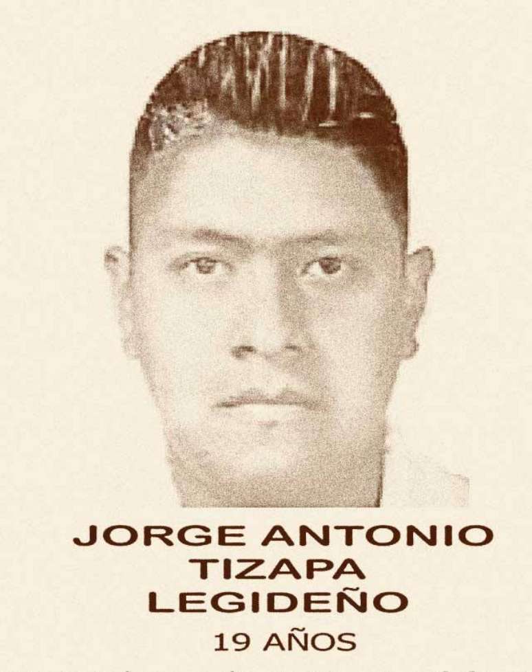 Retrato de Jorge Antonio Tizapa Legide&ntilde;o, um dos estudantes desaparecidos