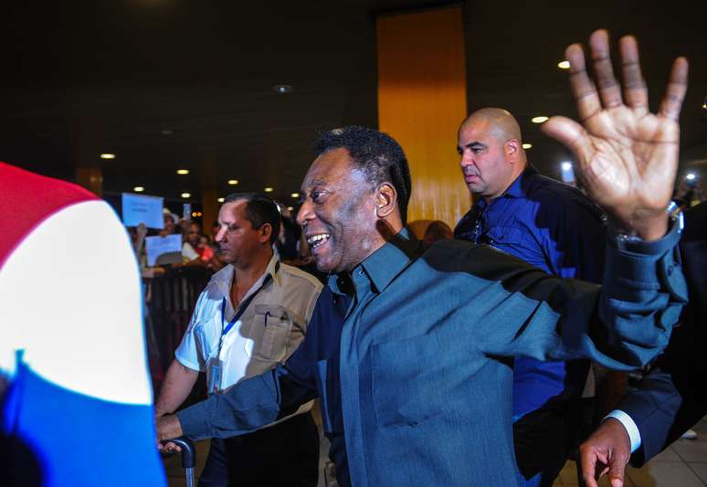 Pelé está em Havana, capital de Cuba, para amistoso do NY Cosmos