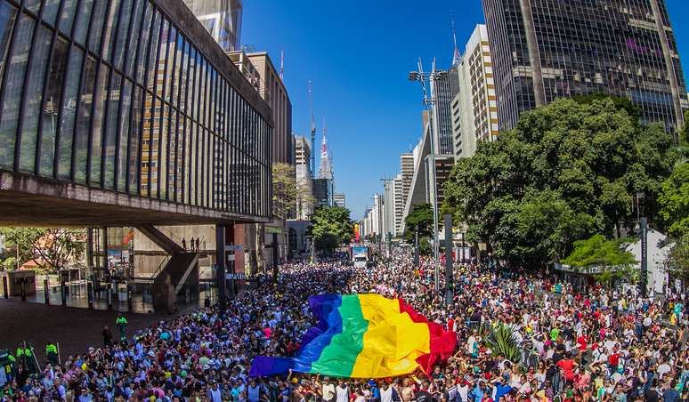 Imagem de arquivo da Parada do Orgulho LGBT de 2014