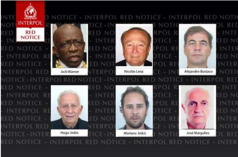 Executivos envolvidos em escândalo da Fifa listados pela Interpol