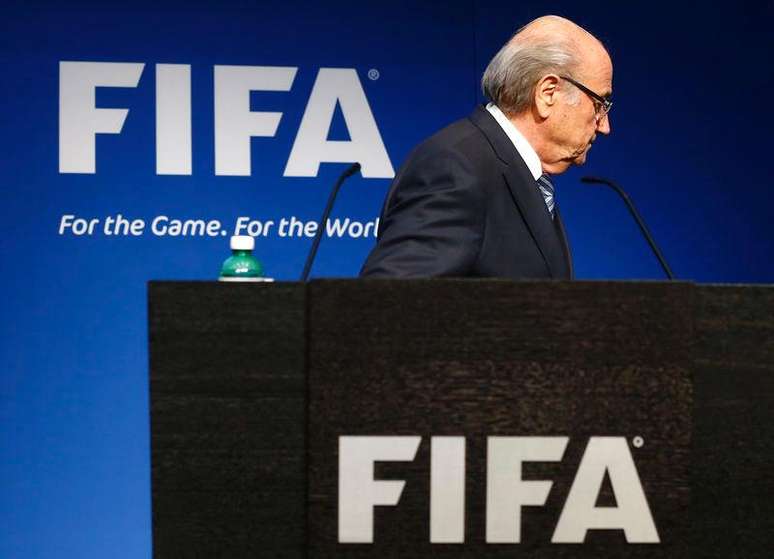 Presidente da Fifa, Joseph Blatter, durante entrevista coletiva em Zurique