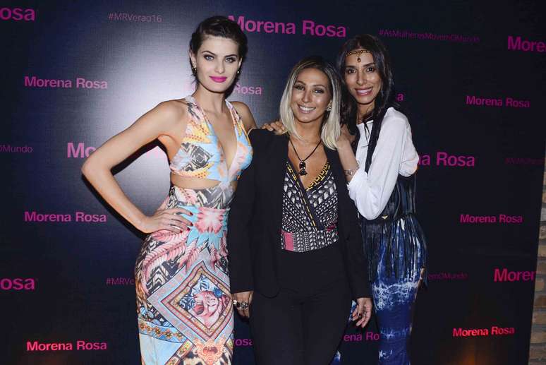 A funkeira entre as modelos Isabeli Fontana e Lea T. As tr&ecirc;s ao lado de Costanza Pascolato e Jeisa Chiminazzo s&atilde;o estrelas da campanha de ver&atilde;o da Morena Rosa