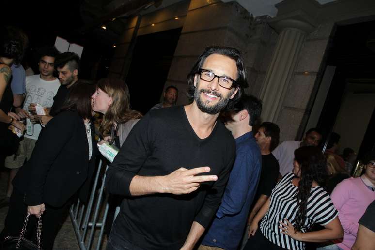 Rodrigo Santoro durante pré-estréia