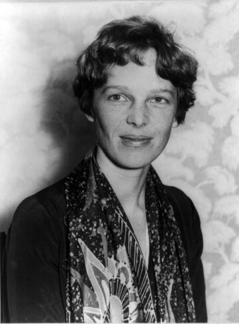 Aviadora Amelia Earhart em foto de 1928 e divulgada em 20/3/2012.