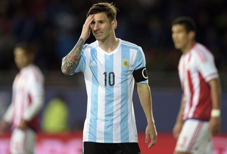 Messi caiu de produção com toda a equipe da Argentina na segunda etapa