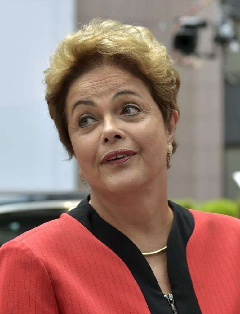 Presidente Dilma Rousseff em Bruxelas, Bélgica, em 10 de junho