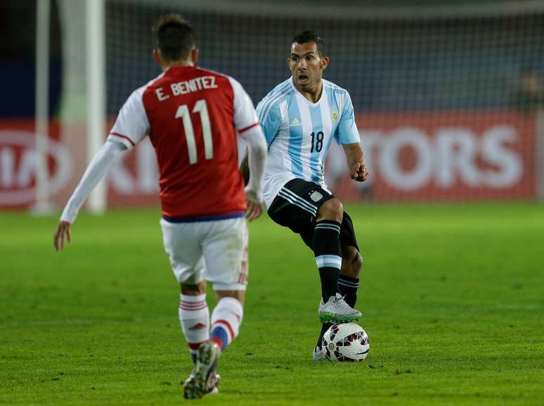 Tévez não teve o retorno esperado com a camisa da Argentina