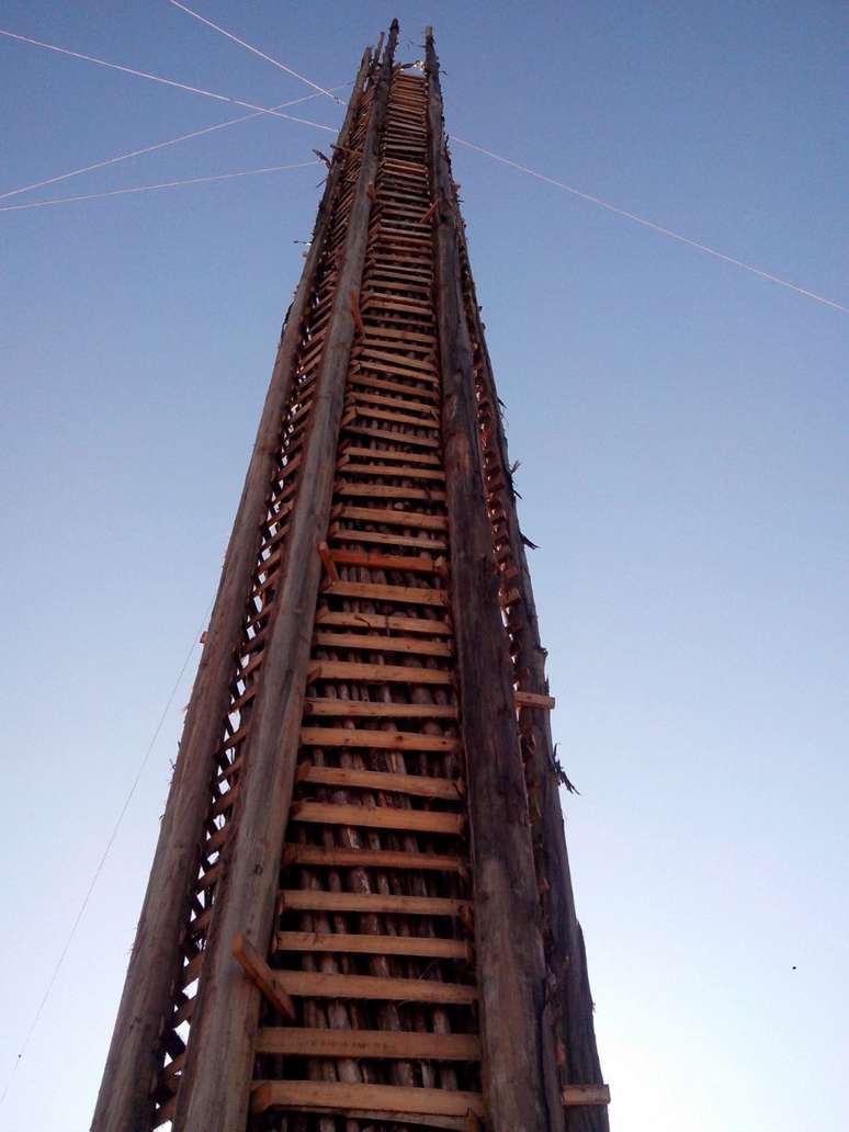 A fogueira ser&aacute; acesa no s&aacute;bado, a partir das 23h