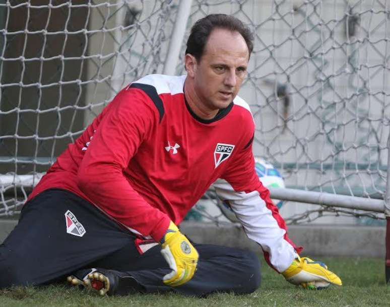 Rogério Ceni sete dores musculares e foi poupado do trabalho em campo