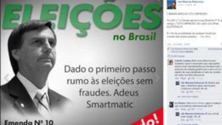Popular nas redes sociais - tem mais de um milhão de seguidores no Facebook - Bolsonaro costuma curtir os próprios posts