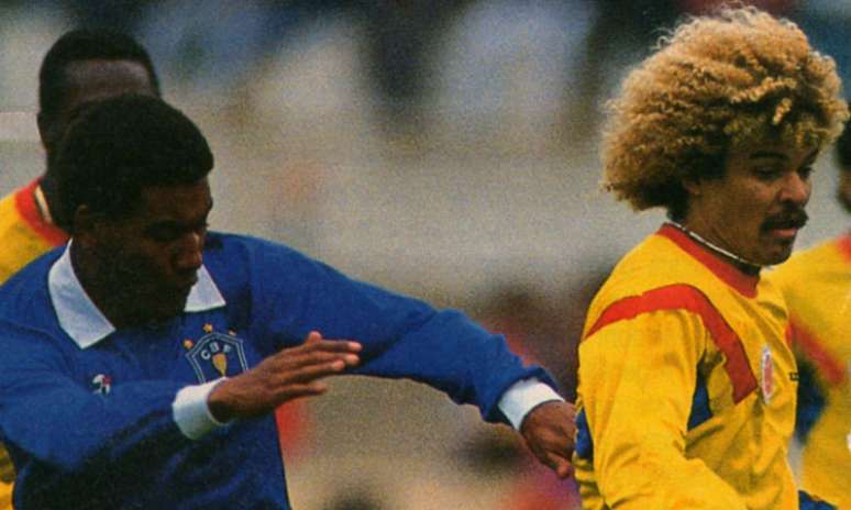 Valderrama foi decisivo na última vitória colombiana contra o Brasil