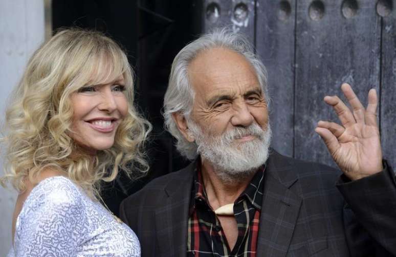 O comediante Tommy Chong e sua esposa, Shelby Chong, durante evento de premiação em Los Angeles, nos Estados Unidos, em junho do ano passado. 07/06/2014