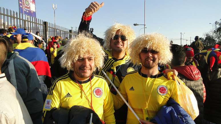 Colombianos tomaram conta dos entornos do estádio que receberá a segunda partida da Seleção Brasileira na Copa América