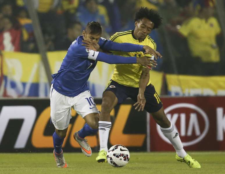 Neymar foi presa fácil para os colombianos