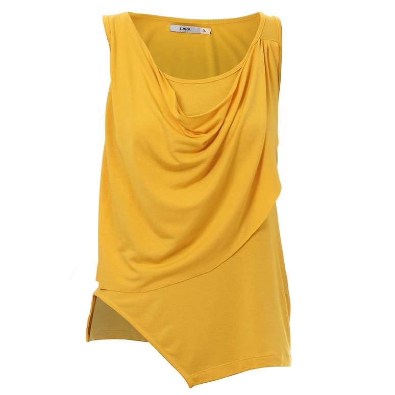 Blusa amarela Lara para Passarela.com. Preço: R$ 24,99. Informações: (11) 4531-7952.