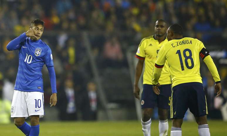 Neymar teve atuação desastrosa contra a Colômbia, em Santiago