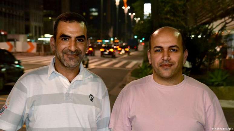 Os irmãos sírios Kamal e Khaled moram em São Paulo